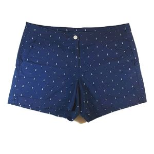 Nautica Comfort Tailored Stretch Shorts Anchors 14